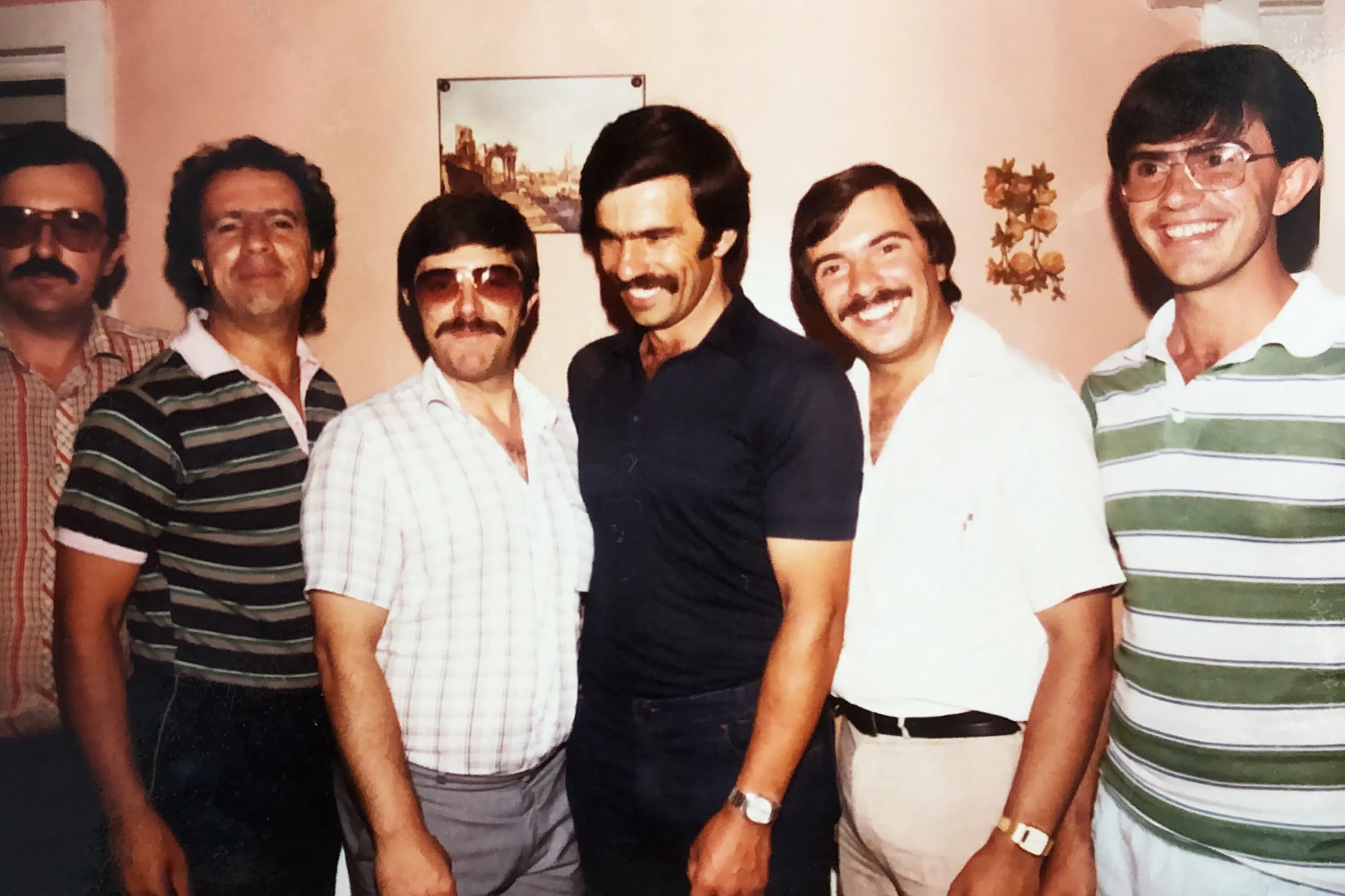 The six Lourenço brothers: Antonio, João, David, Daniel, Adalberto, and Nélio