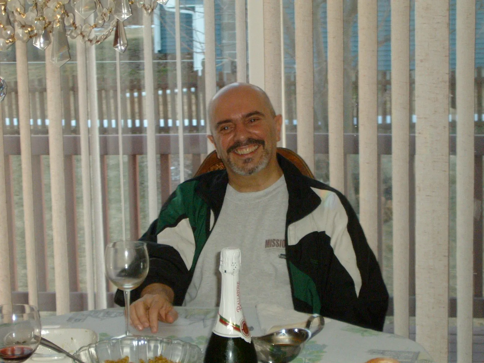 The last photograph of Bert Lourenço, taken March 21, 2004, at a family dinner celebrating his return home from the hospital.