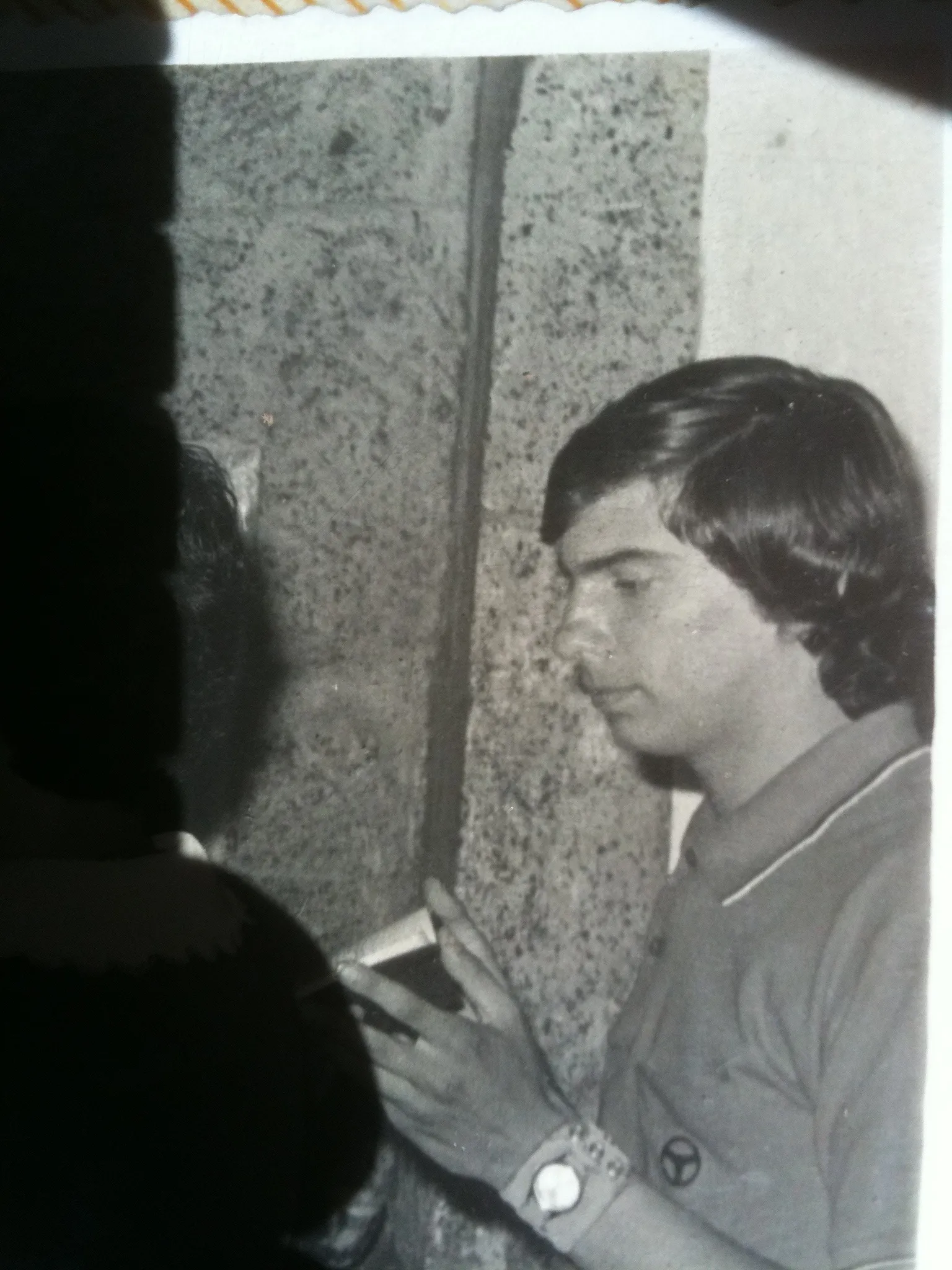 Young Bert at a church service in Terceira